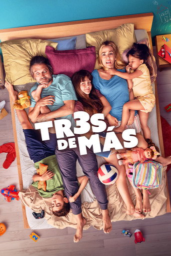Movie poster for Tres de más (2026)