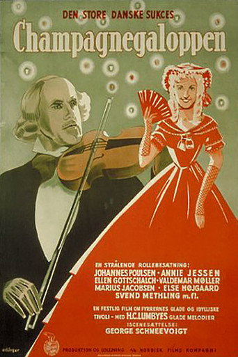 Movie poster for Champagnegaloppen (1938)