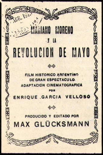 Movie poster for Mariano Moreno y la Revolución de Mayo (1915)