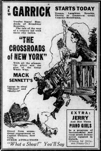 Movie poster for The Crossroads of New York (1922)