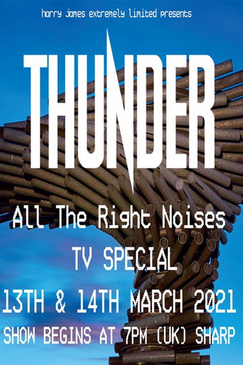 Movie poster for Thunder All The Right Noises TV Special (2021)