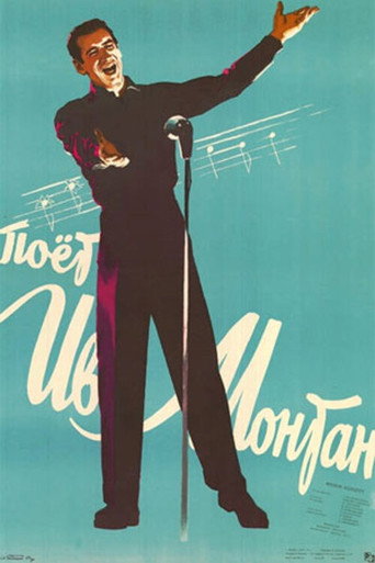 Movie poster for Yves Montand is Singing (1957)