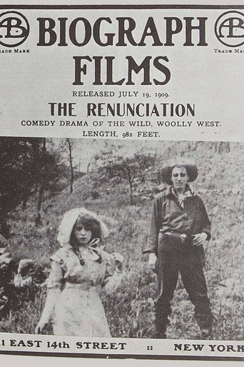 Movie poster for The Renunciation (1909)