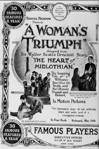 Movie poster for A Woman's Triumph (1914)