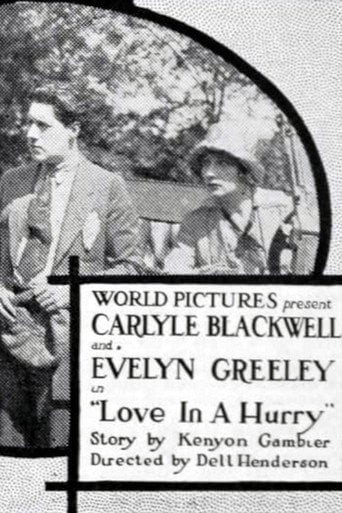 Movie poster for Love in a Hurry (1919)