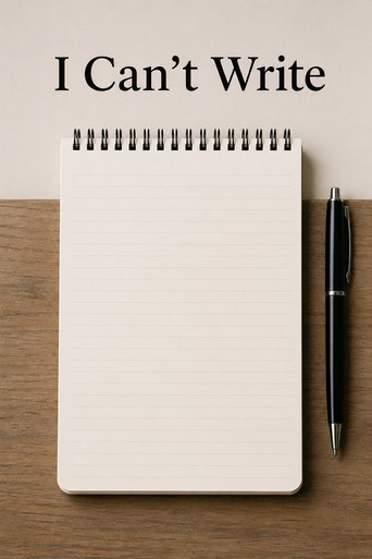Movie poster for I Can't Write (2026)