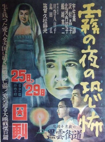 Movie poster for Kiri no yoru no kyōfu (1951)