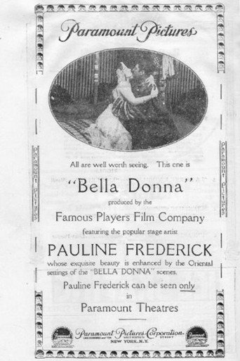 Movie poster for Bella Donna (1915)
