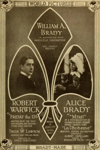 Movie poster for Friday the 13th (1916)