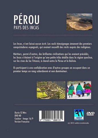 Movie poster for Pérou: Pays des Incas (2015)