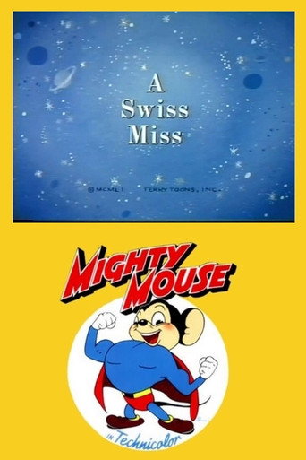 Movie poster for A Swiss Miss (1951)