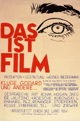Movie poster for Das ist Film - Kluge, Godard und andere... (1981)
