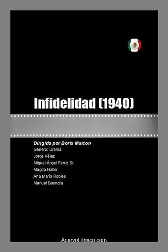 Movie poster for Infidelidad (1940)