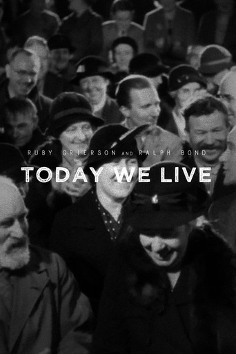 Movie poster for Today We Live (1937)
