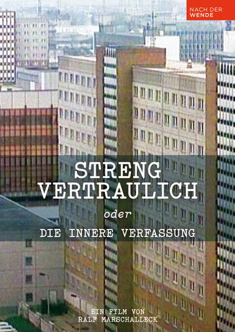 Streng vertraulich oder Die innere Verfassung poster