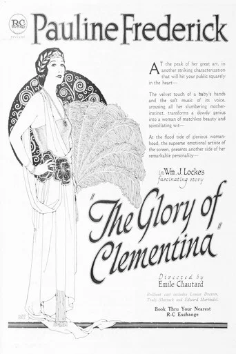 Movie poster for The Glory of Clementina (1922)
