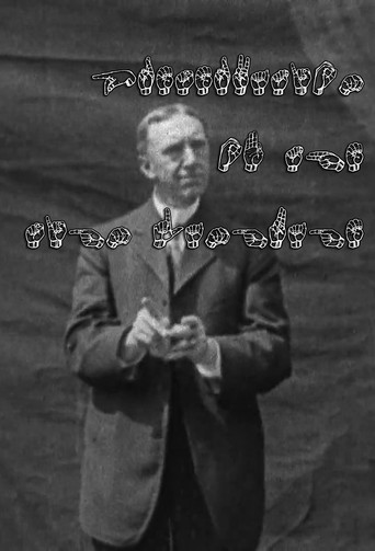 Movie poster for Preservation of the Sign Language (1913)