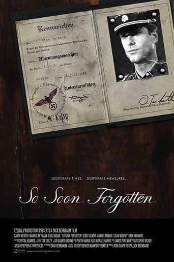 Movie poster for So Soon Forgotten (2009)