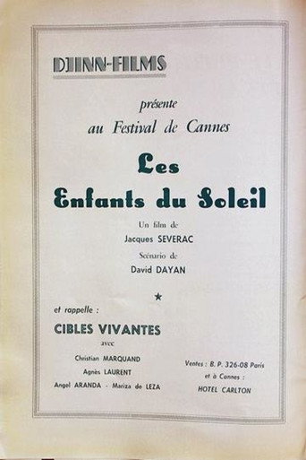 Movie poster for Children of the Sun (1962)