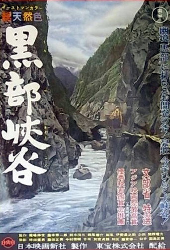 Movie poster for Kurobe Gorge (1957)