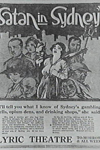 Movie poster for Satan in Sydney (1918)