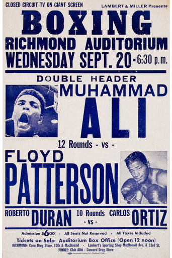 Movie poster for Muhammad Ali vs. Floyd Patterson I (1965)