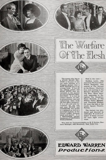 Movie poster for The Warfare of the Flesh (1917)