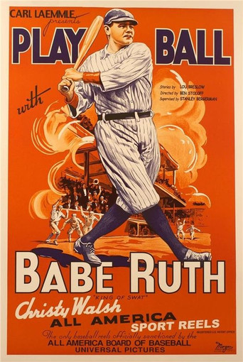 Movie poster for Play Ball with Babe Ruth (1920)