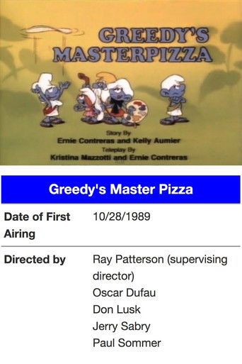 The Smurfs - Greedy's Master Pizza poster