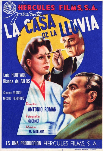 Movie poster for La casa de la lluvia (1943)