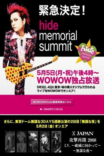 Movie poster for X Japan - HIDE Memorial Summit (2008)