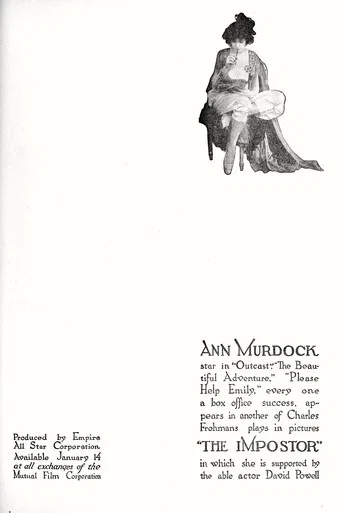 Movie poster for The Impostor (1918)