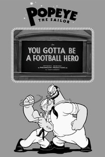 Movie poster for You Gotta Be a Football Hero (1935)