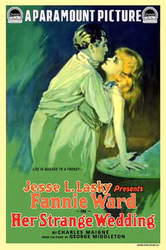 Movie poster for Her Strange Wedding (1917)