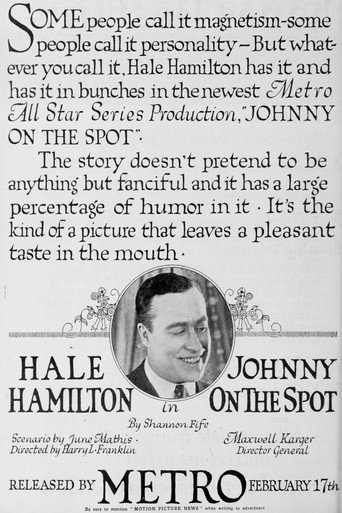 Movie poster for Johnny-on-the-Spot (1919)