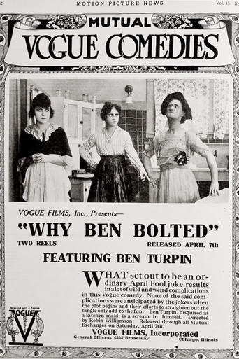 Movie poster for When Ben Bolted (1917)