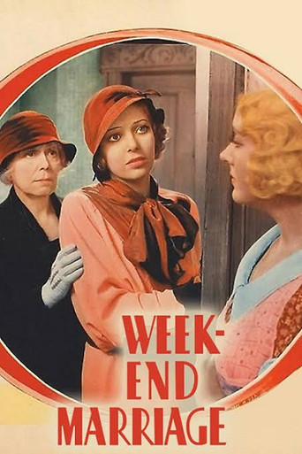 Movie poster for Week-End Marriage (1932)