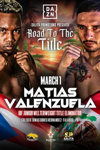 Movie poster for Subriel Matias vs. Gabriel Valenzuela (2025)
