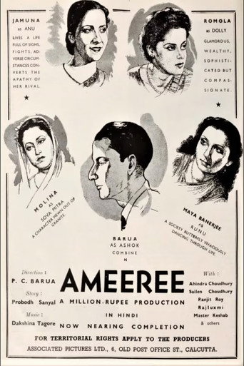 Movie poster for Ameeree (1945)