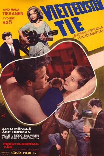 Movie poster for Viettelysten tie (1955)