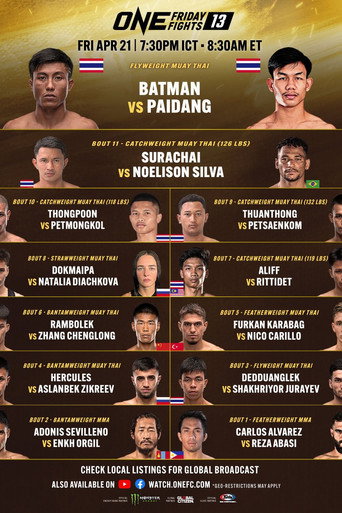 Movie poster for ONE Friday Fights 13: Batman vs. Paidang (2023)