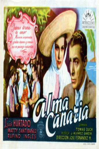 Movie poster for Alma canaria (1947)