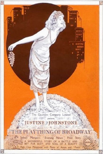 Movie poster for The Plaything of Broadway (1921)