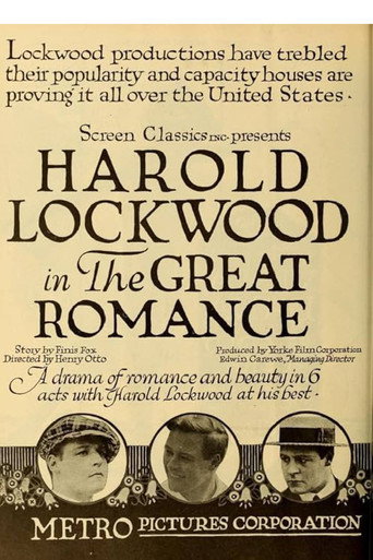 Movie poster for The Great Romance (1919)