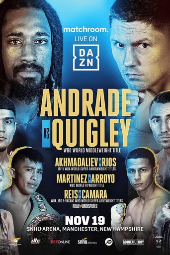 Movie poster for Demetrius Andrade vs. Jason Quigley (2021)