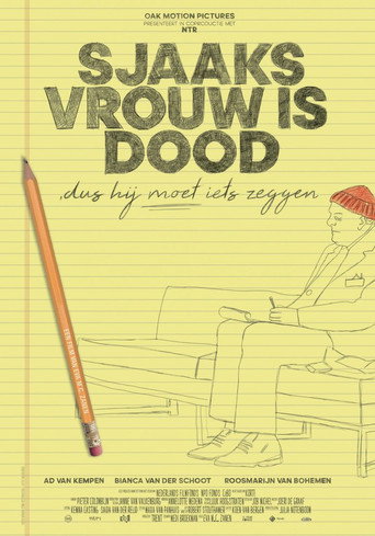 Sjaaks vrouw is dood dus hij moet iets zeggen poster