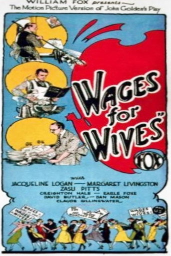 Movie poster for Wages for Wives (1925)