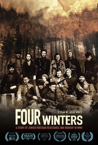 Movie poster for Four Winters: A Story of Jewish Partisan Resistance and Bravery in WWII (2022)