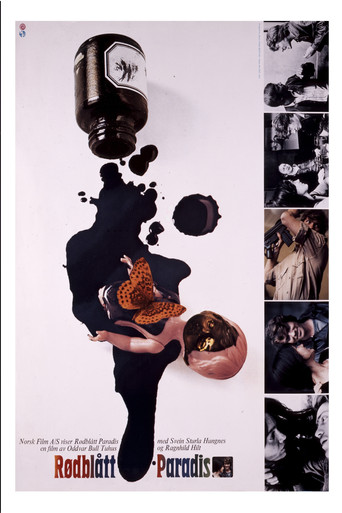 Rødblått paradis poster