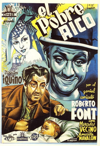 Movie poster for El pobre rico (1942)